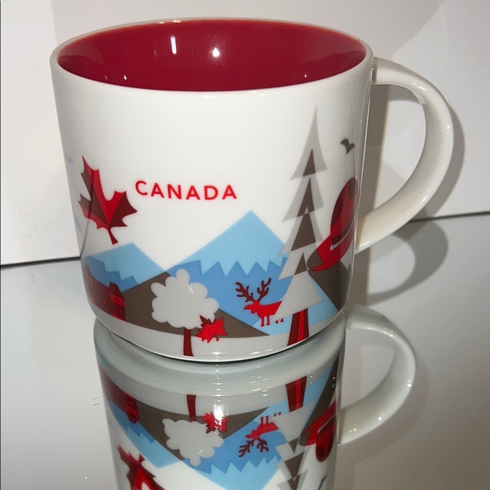 STARBUCKS Canada 🇨🇦 You Are Here Ceramic Mug - Red and White